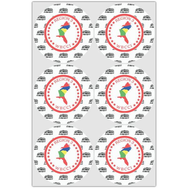 Region 3 Logo Drink Topper - XLarge - Set of 6