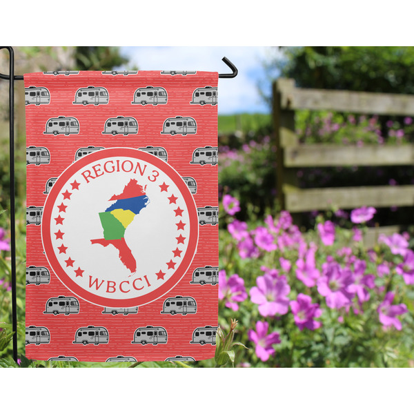 Region 3 Logo Garden Flag - Outside In Flowers