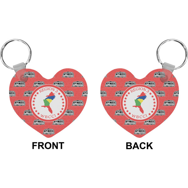 Region 3 Logo Heart Keychain (Front + Back)