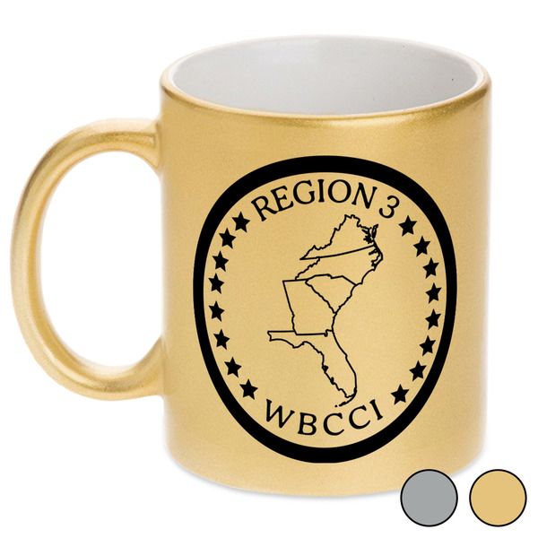 Region 3 Logo Metallic Mugs - Swatches