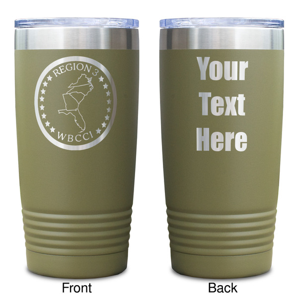 Region 3 Logo Olive Polar Camel Tumbler - 20oz - Double Sided - Approval