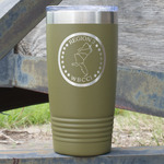 Region 3 Logo 20 oz Stainless Steel Tumbler - Olive - Double-Sided