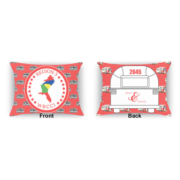 Region 3 Logo Outdoor Rectangular Throw Pillow (Front and Back)