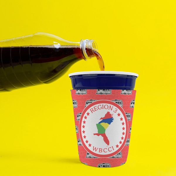 Region 3 Logo Party Cup Sleeves - without bottom - Lifestyle
