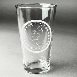 Region 3 Logo Pint Glass - Laser Engraved