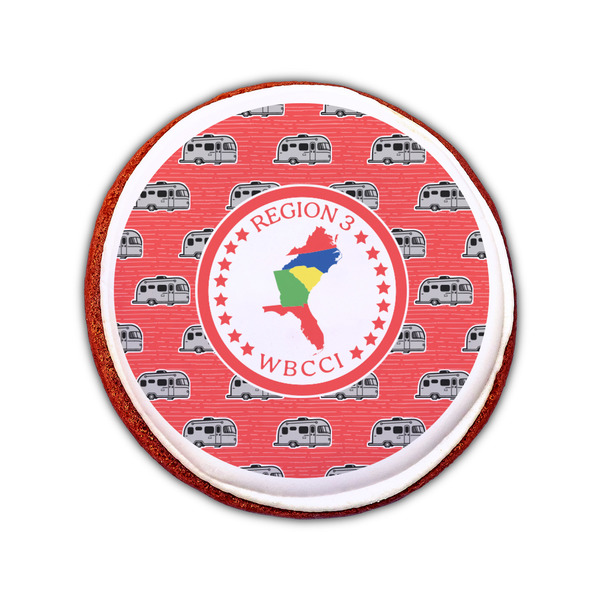 Region 3 Logo Printed Icing Circle - Small - On Cookie