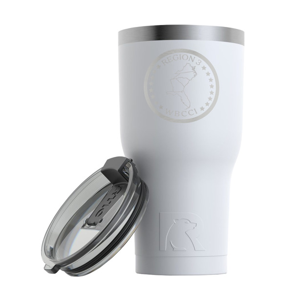 Region 3 Logo RTIC Tumbler -  White - With Lid