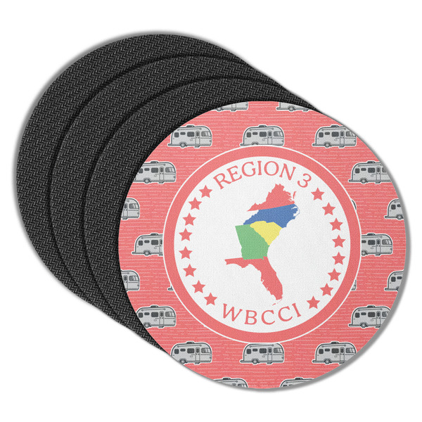 Region 3 Logo Round Coaster Rubber Back - Main