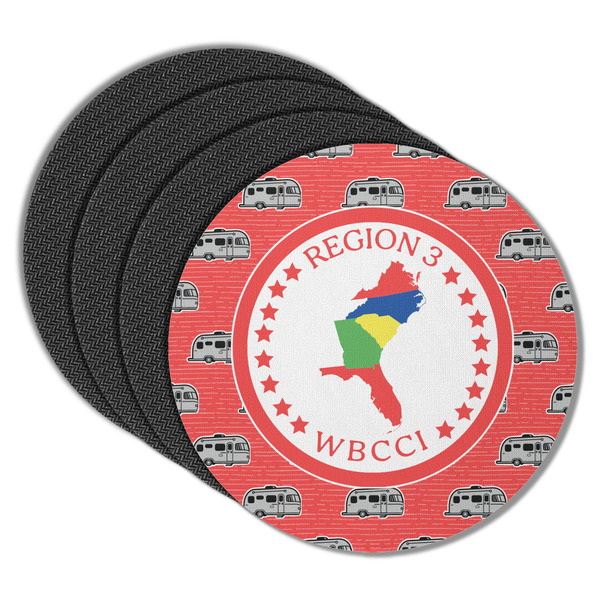 Region 3 Logo Round Coaster Rubber Back - Main