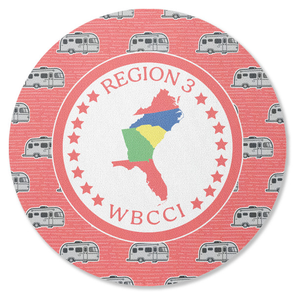 Region 3 Logo Round Coaster Rubber Back - Single