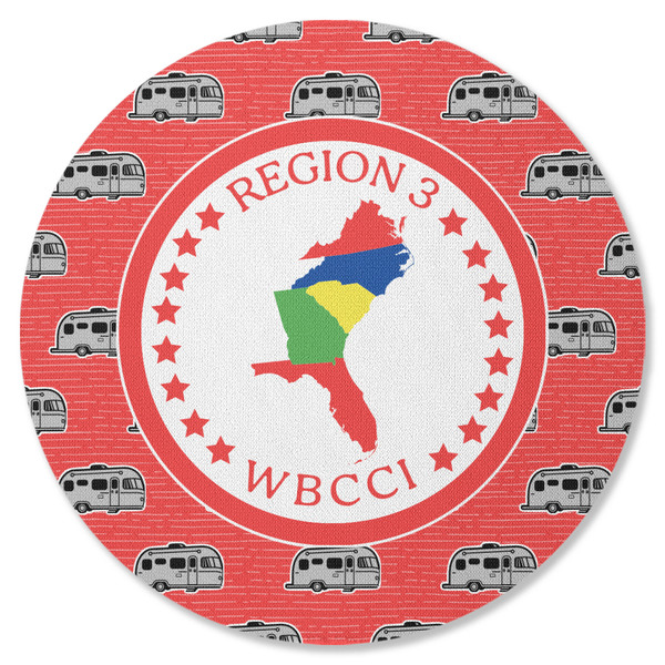 Region 3 Logo Round Coaster Rubber Back - Single
