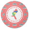 Region 3 Logo Round Coaster Rubber Back - Single
