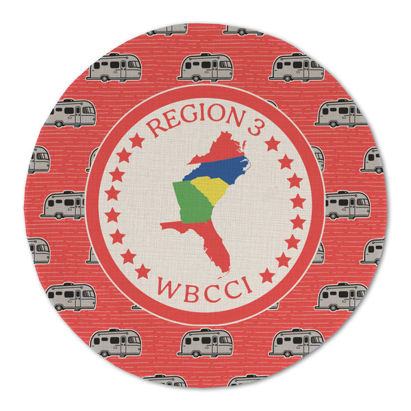 Region 3 Logo Round Linen Placemats - FRONT (Double Sided)