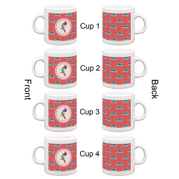 Region 3 Logo Single Shot Espresso Cup - Set of 4 - Front & Back