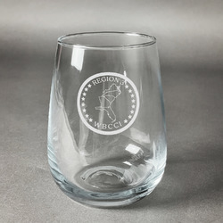 Region 3 Logo Stemless Wine Glass - Laser Engraved