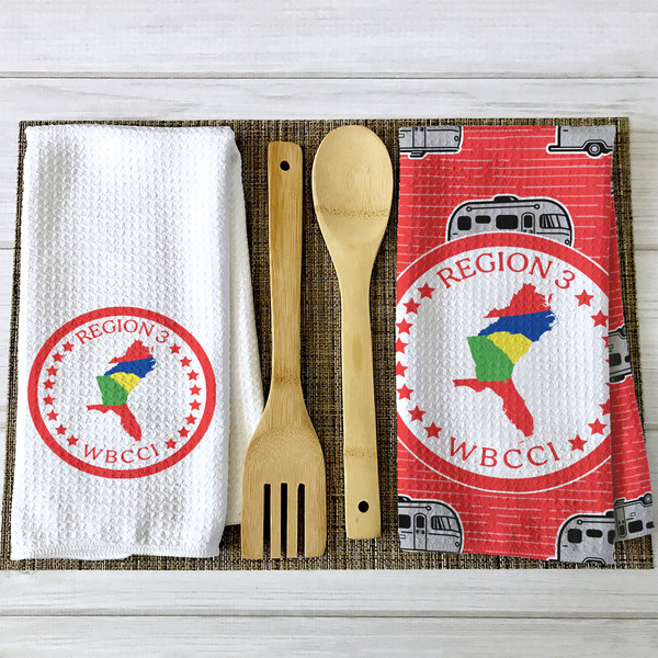Region 3 Logo Waffle Weave Towels - 2 Print Styles