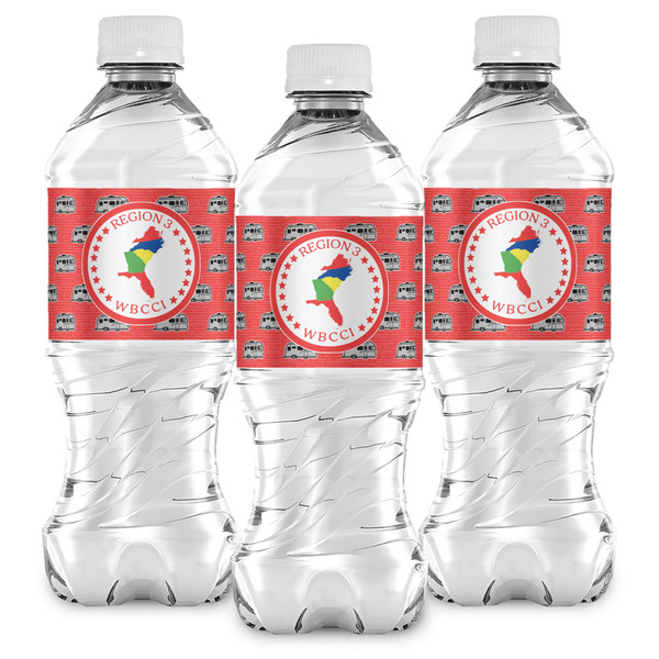 Region 3 Logo Water Bottle Labels - Front View