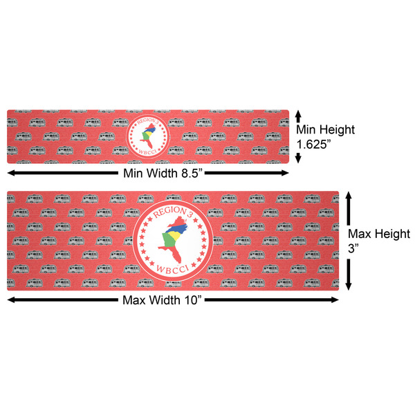 Region 3 Logo Water Bottle Labels w/ Dimensions