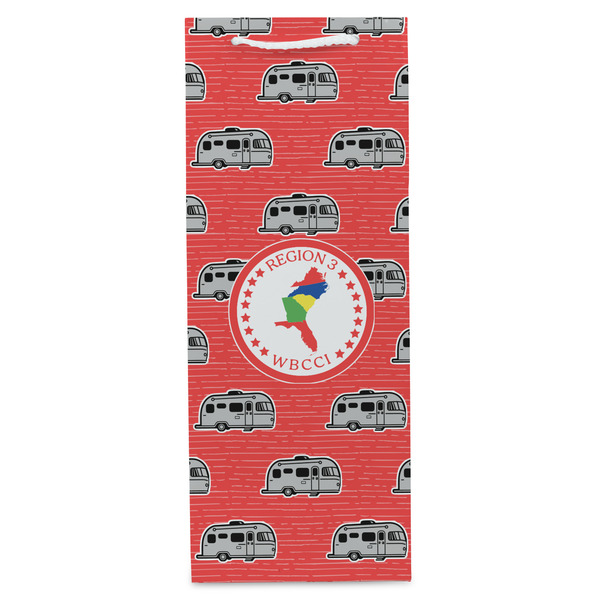 Region 3 Logo Wine Gift Bag - Matte - Front