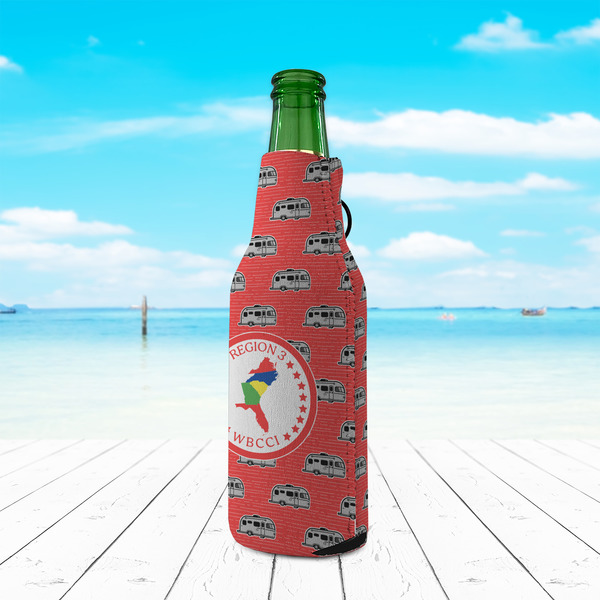 Region 3 Logo Zipper Bottle Cooler - LIFESTYLE