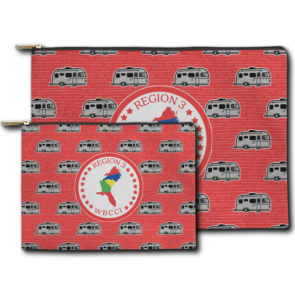 Region 3 Logo Zippered Pouches - Size Comparison