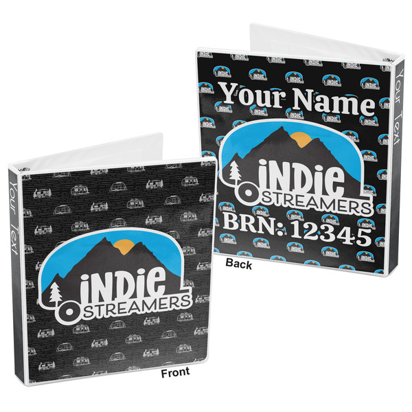 Airstream Indie Club Logo 3-Ring Binder - 1" - Front and Back