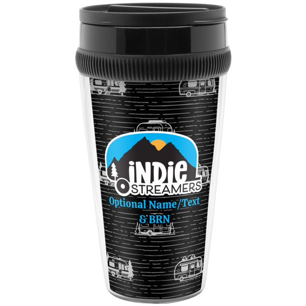 Airstream Indie Club Logo Acrylic Travel Mug - Without Handle - Front
