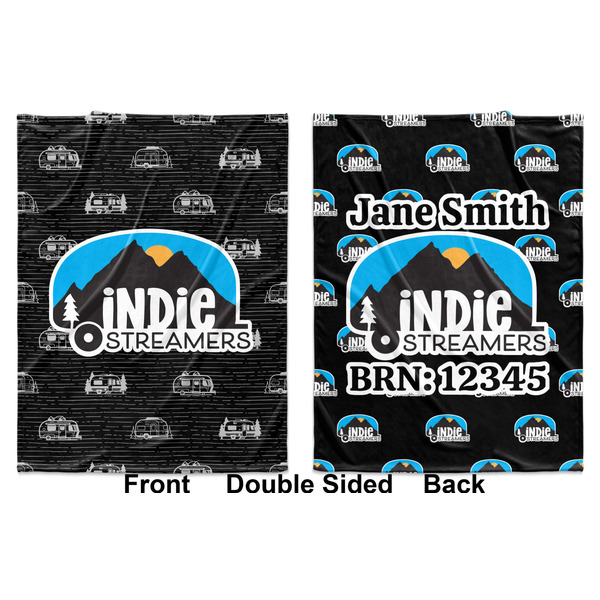 Airstream Indie Club Logo Baby Blanket (Double Sided - Printed Front and Back)