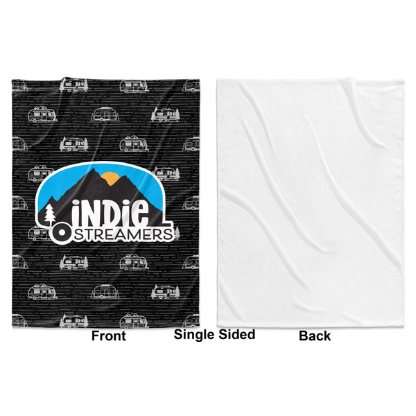 Airstream Indie Club Logo Baby Blanket (Single Sided - Printed Front, White Back)