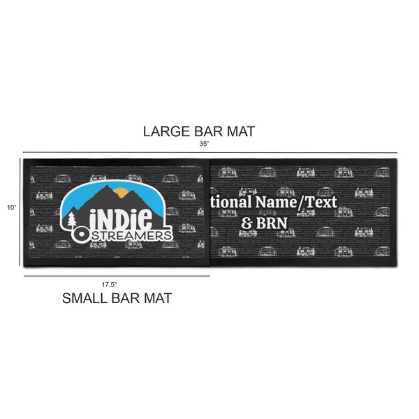 Airstream Indie Club Logo Bar Mats - Sizing Chart