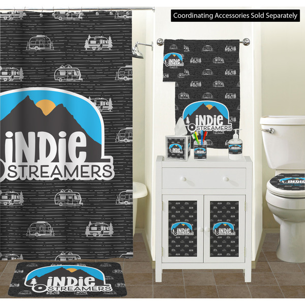 Airstream Indie Club Logo Bathroom Scene
