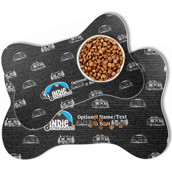 Airstream Indie Club Logo Bone Shaped Dog Mats - MAIN