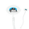 Airstream Indie Club Logo 7" Oval Plastic Stir Sticks - Clear