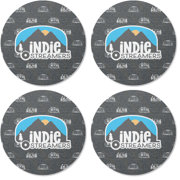 Airstream Indie Club Logo Coaster Round Rubber Back - Apvl