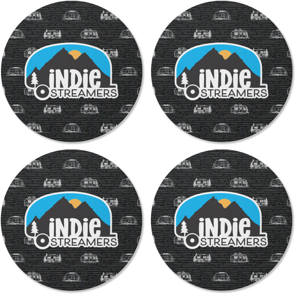 Airstream Indie Club Logo Coaster Round Rubber Back - Apvl