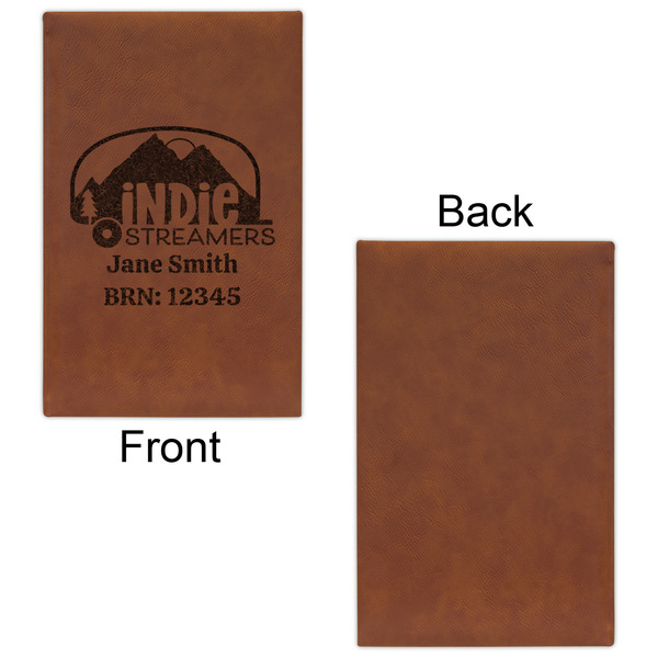 Airstream Indie Club Logo Cognac Leatherette Journal - Single Sided - Apvl