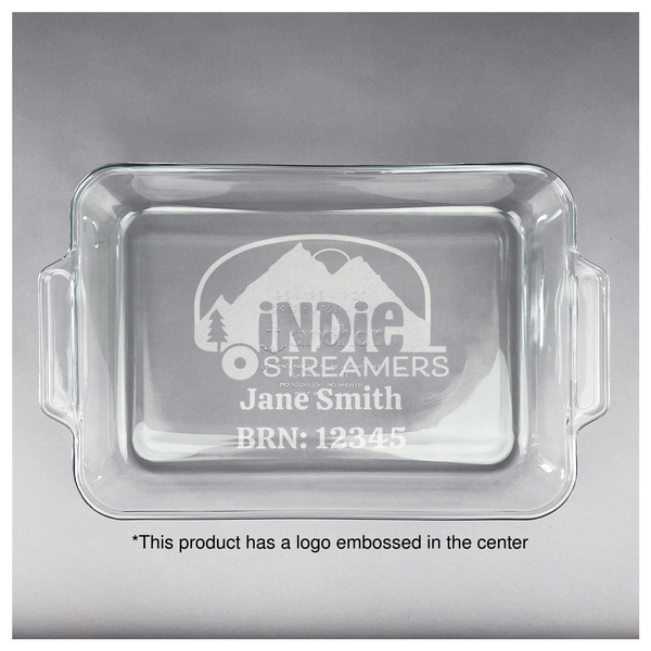Airstream Indie Club Logo Glass Baking Dish - 13"x9" - Approval