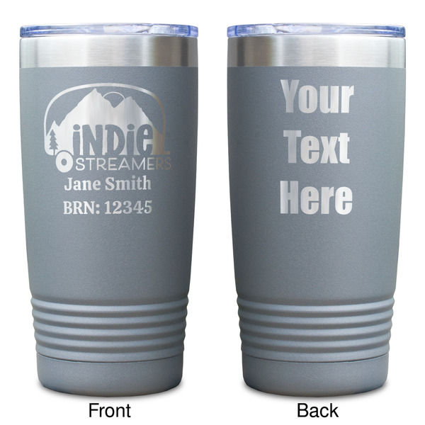 Airstream Indie Club Logo Gray Polar Camel Tumbler - 20oz - Double Sided - Approval