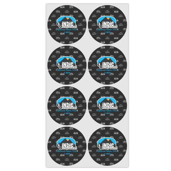 Airstream Indie Club Logo Icing Circle - Medium - Set of 8