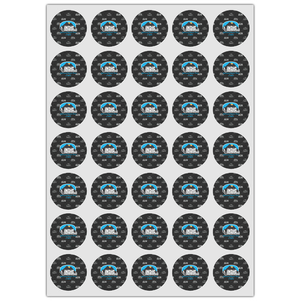 Airstream Indie Club Logo Icing Circle - XSmall - Set of 35