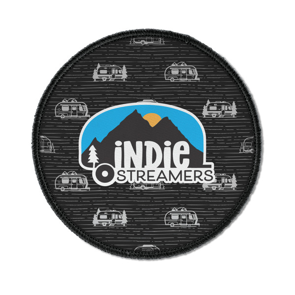 Airstream Indie Club Logo Iron On Patch - Round - Front