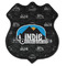 Airstream Indie Club Logo Iron On Patch - Shield - Style C - Front