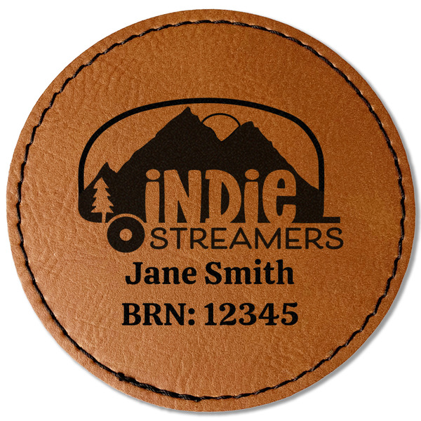 Airstream Indie Club Logo Leatherette Patches - Round