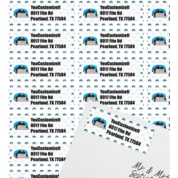 Airstream Indie Club Logo Mailing Label on Envelope - Multiple Labels