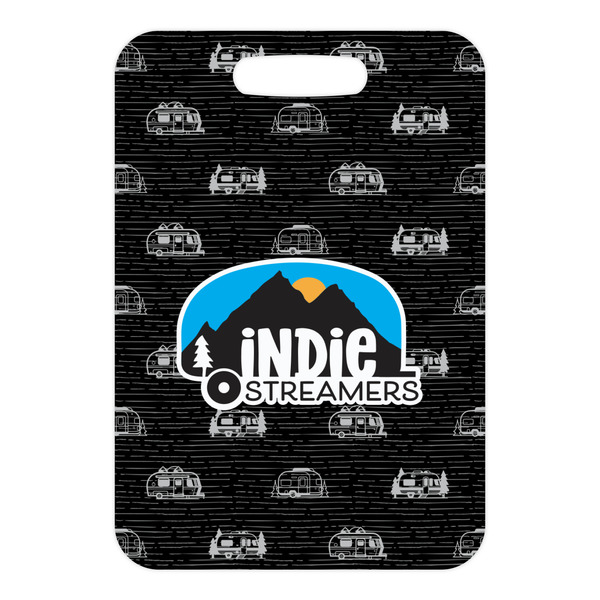 Airstream Indie Club Logo Metal Luggage Tag - Front Without Strap