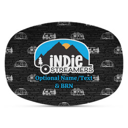 Airstream Indie Club Logo Plastic Platter - Microwave & Oven Safe Composite Polymer