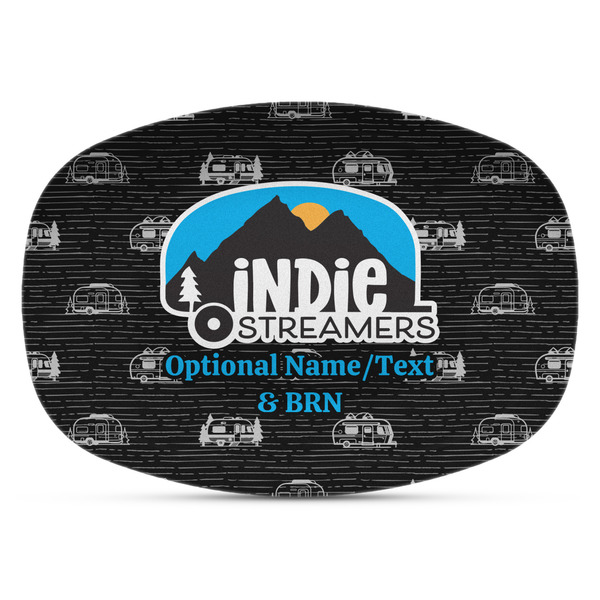 Custom Airstream Indie Club Logo Plastic Platter - Microwave & Oven Safe Composite Polymer
