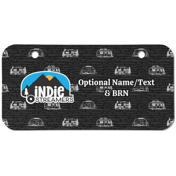 Airstream Indie Club Logo Mini Bicycle License Plate - Two Holes