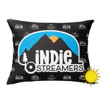 Airstream Indie Club Logo Outdoor Throw Pillow - Rectangular