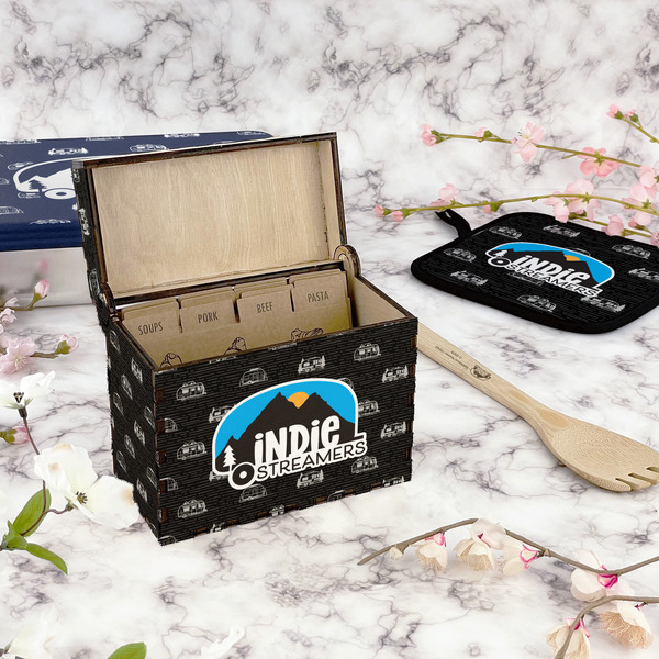 Airstream Indie Club Logo Recipe Box - Full Color - In Context